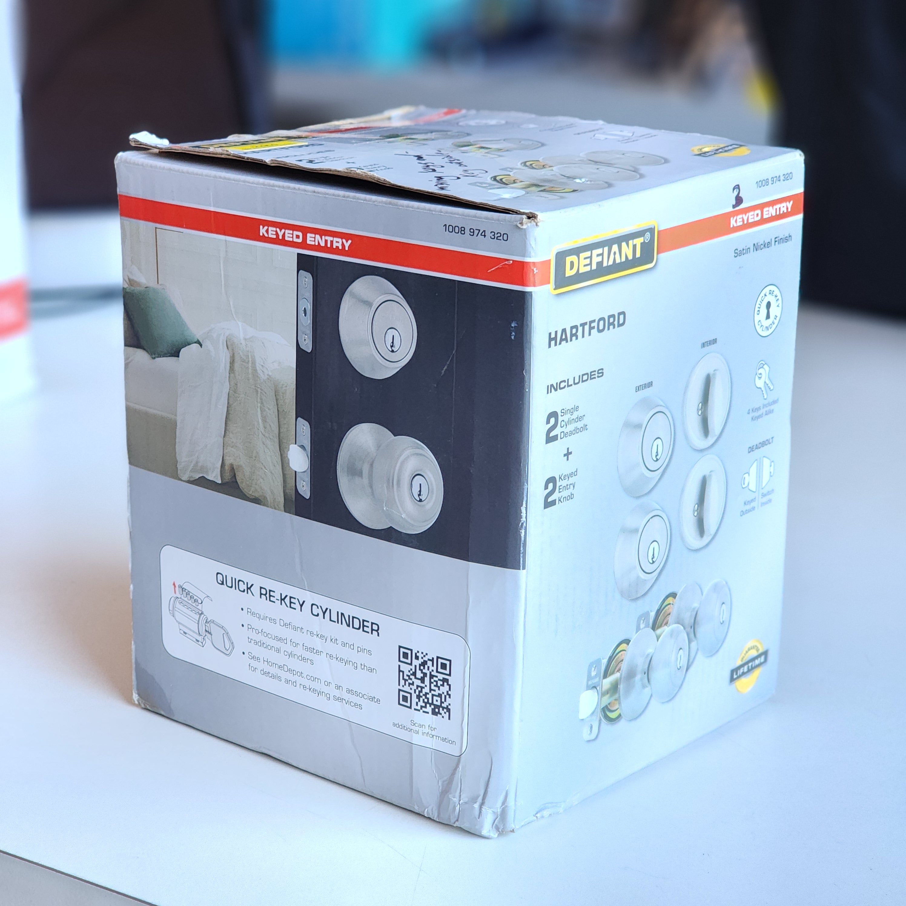 Hartford Satin Nickel Single Cylinder Keyed Entry Project Pack (32BGX2D1BD) Hartford Satin Nickel Single Cylinder Keyed Entry Project Pack (32BGX2D1BD)